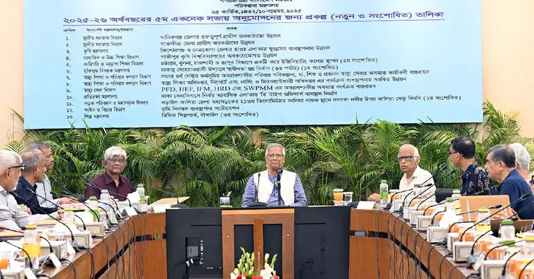 একনেক সভায় প্রধান উপদেষ্টাসহ অন্যান্যরা